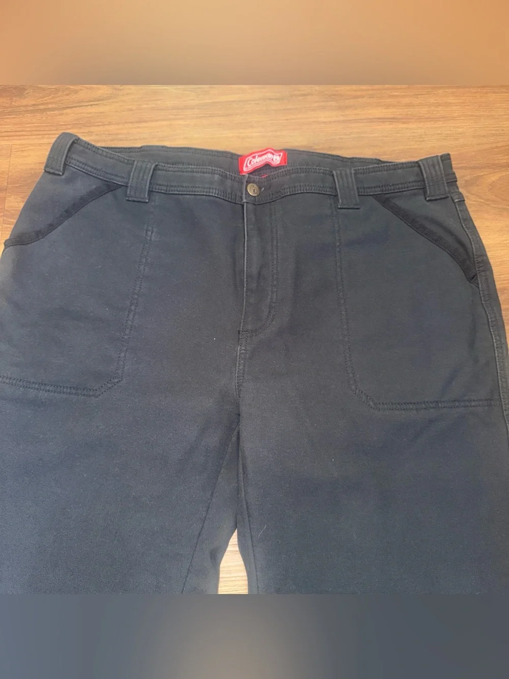 Coleman Men Pant 40X32 Gray Straight Leg Chino Mid Rise Casual Outdoor Relaxed